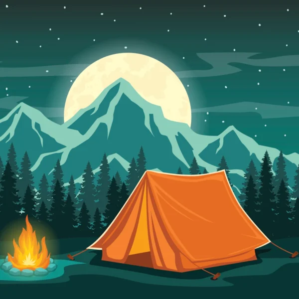 Camping fredag